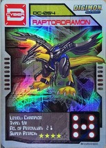 Bandai Digimon S1 D-CYBER Card Special Holographic Raptordrmon B - $39.99