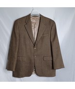 Ralph Lauren Lambs Wool Blazer Mens 42R Brown Single Breasted Made in Ca... - $749.84 MXN