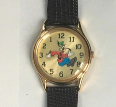Disney Lorus Gold Backwards Goofy Watch! New! Retired! Very Difficult to Find In - £241.11 GBP