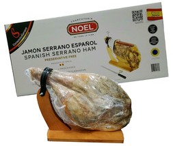 Noel Jamon Serrano Ham W/stand&amp; Knife 14.3 Lb - $172.63