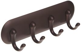 InterDesign 7 in. L Bronze Brown Stainless Steel Small 4-Hook Key Key Rack - $11.95