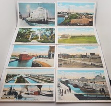 Sault Ste. Marie Michigan &amp; Canada VTG Postcard Lot Unposted Locks Steamer Ships - £19.62 GBP