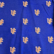 Cotton Quilting Fabric 19&quot;x44&quot; UF University of FLORIDA Gators Orange Blue Logo - £7.08 GBP