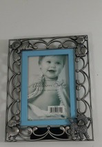home trends heirloom baby frame 7 1/2 x 8 1/2 hold 4 x 6 photo good - $3.22