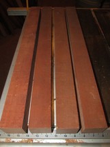 4 Kd Exotic African Mahogany Turning Lathe Wood Blank Lumber 2 X 2 X 36&quot; - £39.52 GBP