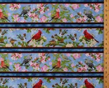 Cotton Birds Songs of Nature Cardinals Finches Fabric Print by the Yard ... - £9.58 GBP