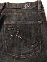 Rock &amp; Republic Women&#39;s Jeans Kasandra Boot Cut Stretch Jeweled Jean Size 8 X 27 - £22.44 GBP