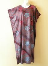 KD416 Floral Batik Women Kaftan Cotton Batwing Hippie Tunic Maxi Dress -... - $29.90