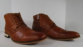 Kunsto Genuine Leather Ankle Boot U.S. Men&#39;s Sz 10.5 EU 44 Shoe UK 10 Footwear - £51.43 GBP