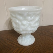 Vintage E. O. Brody Co. Crinkled White Milk Glass Planter/Vase/Candy Bowl - $11.88