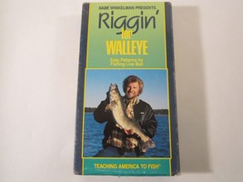 Vhs Documentary Riggin&#39; For Walleye Babe Winkelman 1989 Fishing Live Bait [12S1] - £24.52 GBP