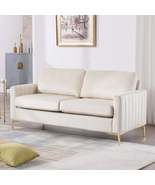 Velvet double sofa, ， 65 &quot;W soft pack channel plush comfortable 2-person... - $1,004.82+