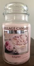 Village Jar Candle Enlighten Floral Limited Edition Double Wick 21.25 OZ... - $22.48