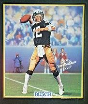 1989 Busch Beer Terry Bradshaw Football #12 Pittsburgh Steelers Poster 184 - £11.98 GBP