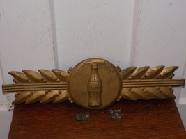 Vintage Coca Cola Metal Embossed Ad Display Frame Badge - $2,836.99 MXN