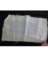 Handmade ABSTRACT DESIGN Machine Embroidered PILLOW TOP - 13&quot; x 5-3/4&quot; D... - £7.07 GBP