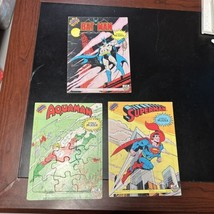 3 Craft Masters Super Powers Puzzles Batman Superman Aquaman 15 Piece 1984 DC - £38.99 GBP