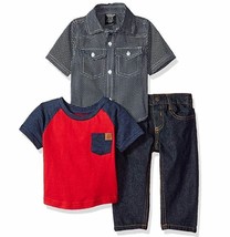 American Hawk Toddler Boys Short Sleeve Woven, T-Shirt Or Creeper Jean Size 5  - £21.01 GBP