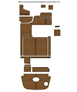1998 Crownline 268 Swim Platfomr Cockpit Boat EVA Foam Faux Teak Floor P... - $1,229.56 CAD