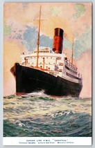 Postcard Cunard Line RMS &quot;Carinthia&quot; Steamship Ocean Liner Out At Sea - £7.94 GBP