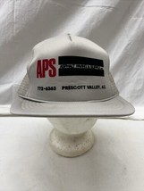 trucker hat baseball Cap Vintage Mesh SnapBack Asphalt Paving Supply AZ APS - £29.89 GBP