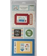 Echo Park Paper Co NIP Chipboard Frames Play All Day Boy 6X13 - $4.00