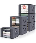 Fab totes 6-Pack Clothes Storage Foldable Blanket Storage Bags Storage C... - $49.49