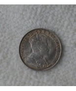 Rare 1909 CANADA SILVER 5 CENT coin round leaves pointed nice condition 3 lettr - $147.00