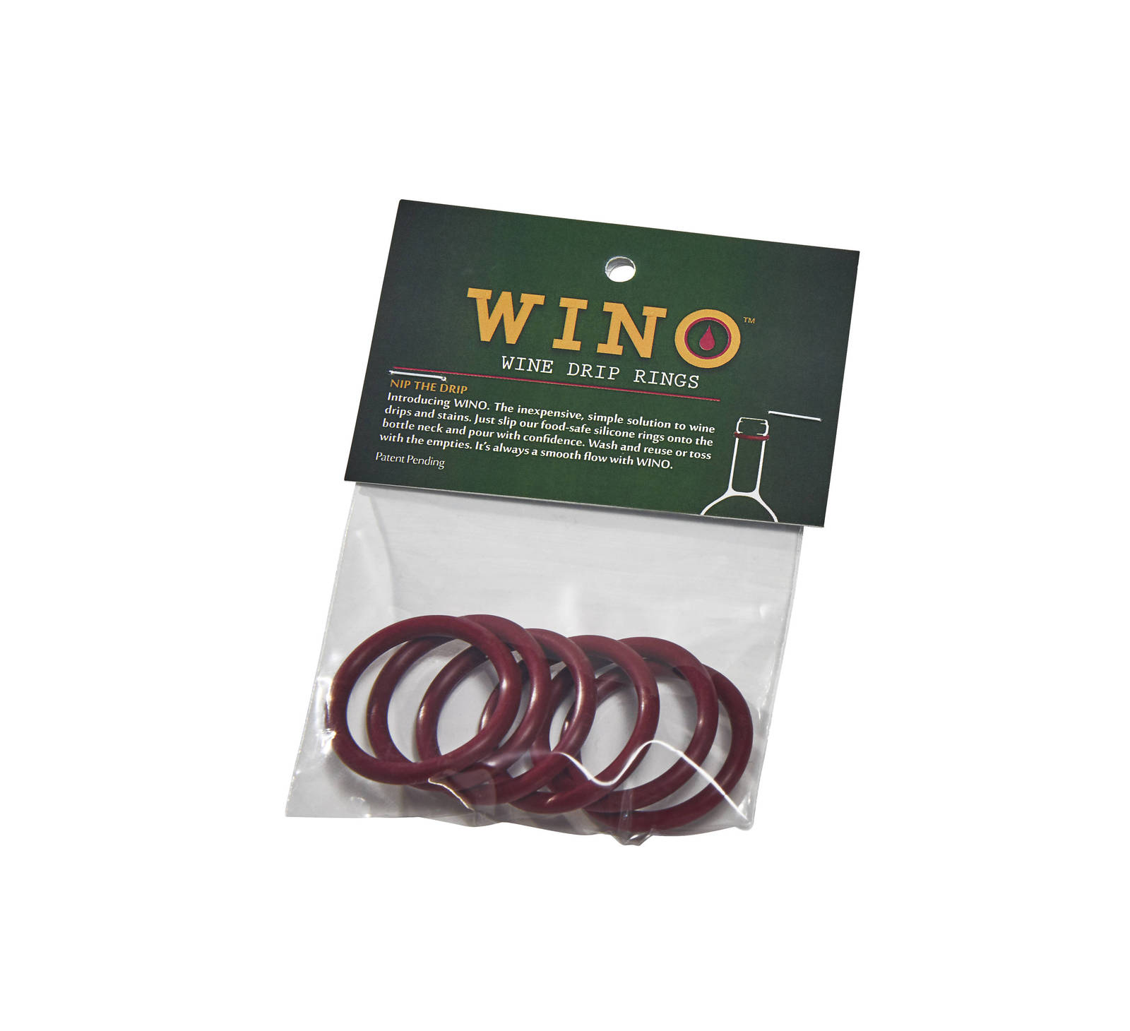 WINO Wine Drip Rings (6-pack) - $4.00