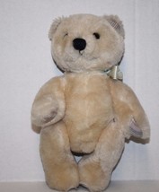 Dakin Jointed Plaid Feet Ear Teddy Bear 9&quot; Soft Toy Beige Plush Stuffed Vtg 1985 - £11.60 GBP