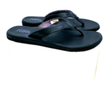 Flojos WOMEN Flip Flop / Thong Sandals- Black / Lavender, US 10 *used* - $16.08