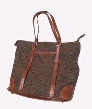 Patricia  Nash  Map  Print  Large  Tote  Bag Tanned Brown  Leather  And ... - $58.19