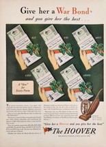 1943 Print Ad Hoover Vacuum Cleaners Give War Bonds North Canton,Ohio - £14.85 GBP