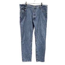 Wrangler Straight Jeans 38x32 Men’s Light Wash Pre-Owned [#1598] - £11.71 GBP