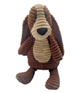 Jellycat London Cordy Roy Hound Dog Plush Stuffed Basset Corduroy Brown ... - £56.88 GBP