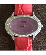 Cache Gator Leather Band Diamond Bezel Watch Matches Top Pant NWT XS/S/M/L $98