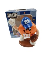 M&amp;M&#39;s Sport Baseball Player Orange Plain Candy Dispenser Limited Edition... - £15.50 GBP