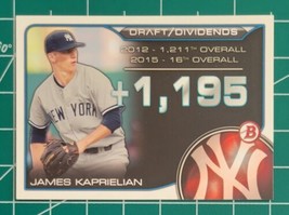 2015 Bowman Drafts Dividends James Kaprielian Rookie Rc #DD-JK - $1.93