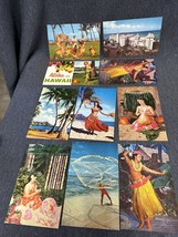 lot of 10 TAHITIAN DANCER Hula Dancer WAIKIKI Hawaii Chrome Vintage Post... - £22.87 GBP