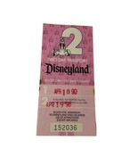 Vintage Disneyland Magic Kingdom Club Two Day Pass April 18, 19 1990 #15... - $66.49