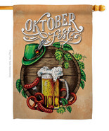 Oktoberfest Festival House Flag Beer 28 X40 Double-Sided Banner - £29.55 GBP