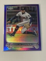 2023 Topps Chrome Carlos Correa Purple Refractor Card #USC98 MLB Minneso... - $1.70