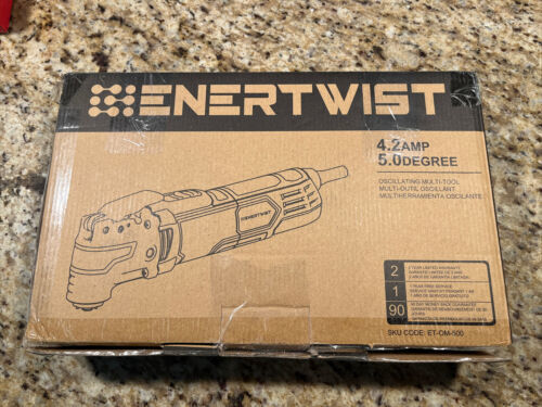 Enertwist ET-OM-500A, Corded Oscillating Multi-Tool, Orange (OPEN BOX) - $59.40