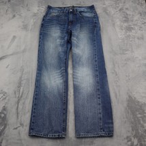 US POLO ASSN Pants Womens 29 Blue Straight Mid Rise Button Pocket Denim Jeans - £20.18 GBP