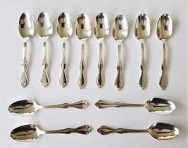 vintage INTERNATIONAL S. Co XI Flatware Silverplate 12pc TEA SPOONS - £33.71 GBP