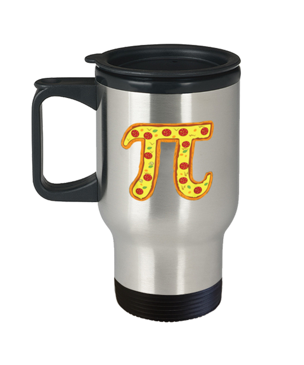 Primary image for Coffee Travel Mug Funny Math Teacher Student Pizza 