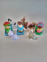 Fisher Price Mattel Little People Lot 9 Figures Animals - £13.70 GBP