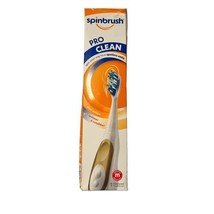 Spinbrush Pro Clean Battery Powered Toothbrush Medium Bristles Smile 1 C... - £7.47 GBP