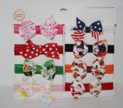 Set Of 8 Baby Toddler Girls 1st Year Headband Bows Fall Holidays Wonder ... - $12.77