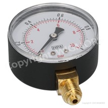 Pressure gauge 0..10bar Fi 60 1/4&quot;&quot; SAE glycerin M63R - $31.93